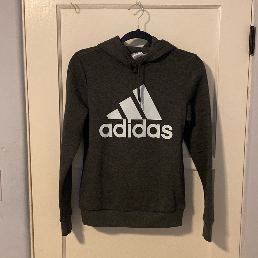 Adidas Dark Grey Hoodie Size XS